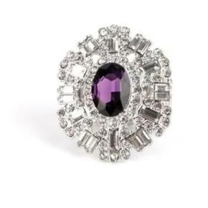 Iceberg Ahead Purple Ring  Features a stretchy band for a flexible fit.